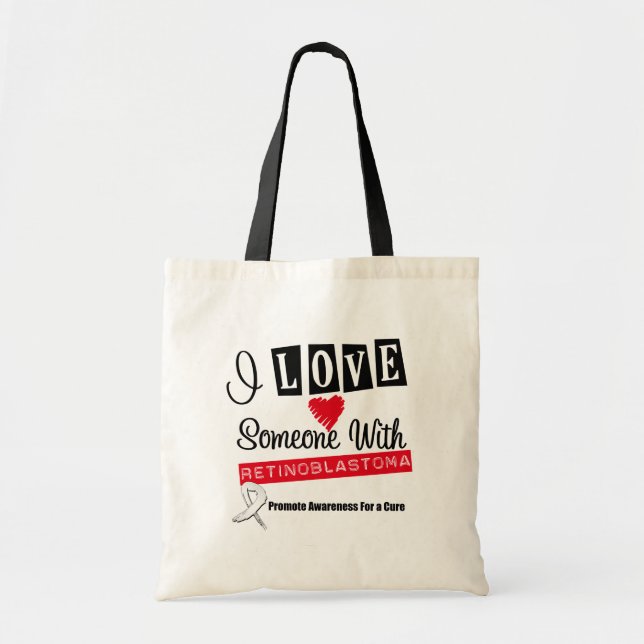 Tote Bag J'Aime Quelqu'Un Avec Retinoblastoma (Devant)