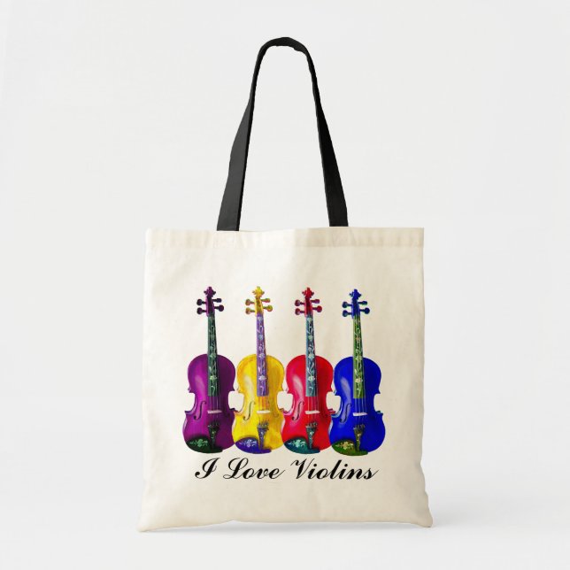 TOTE BAG J'AIME VIOLINS-BAG (Devant)