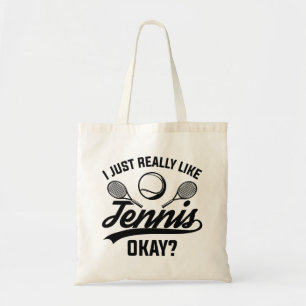Tote Bag J'Aime Vraiment Le Tennis D'Accord