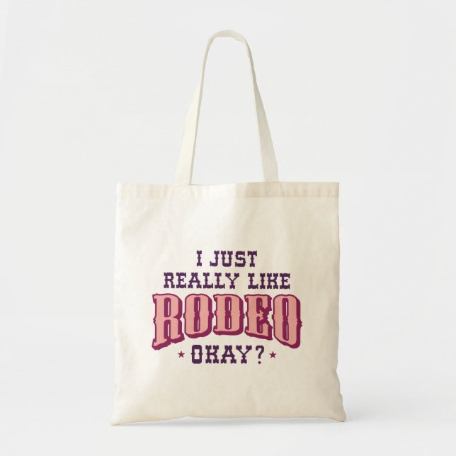 Tote Bag J'Aime Vraiment Rodeo Ok (Devant)
