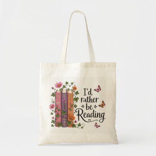 Tote Bag J'aimerais mieux lire des livres anciens Art de li