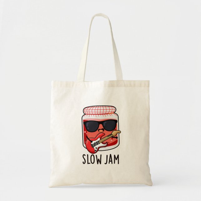 Tote Bag Jam lent amusant jeu de nourriture (Devant)