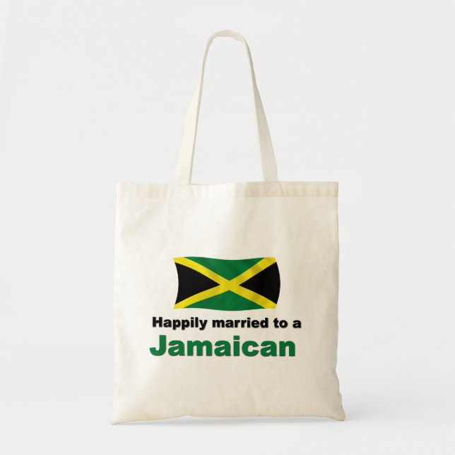 Tote Bag Jamaïcain heureusement marié (Devant)