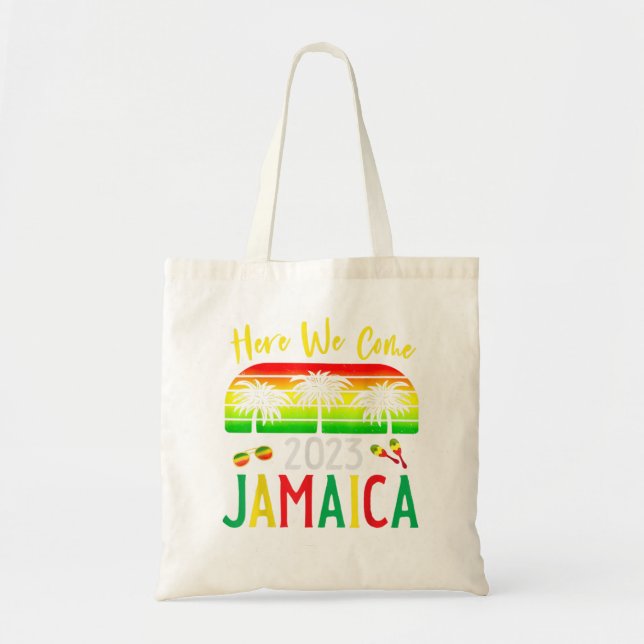 Tote Bag Jamaïque 2023 Nous Venons À Jumeler Vacances Famil (Devant)