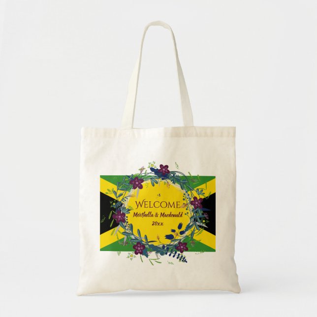 Tote Bag JAMAÏQUE MARIAGE ACCUEIL Destination Floral