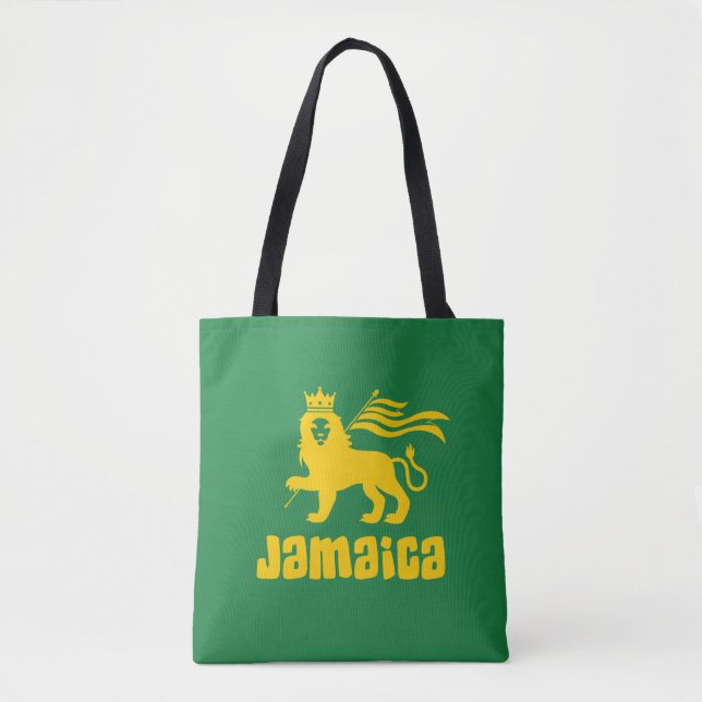 Tote Bag Jamaïque Rasta Lion (Devant)