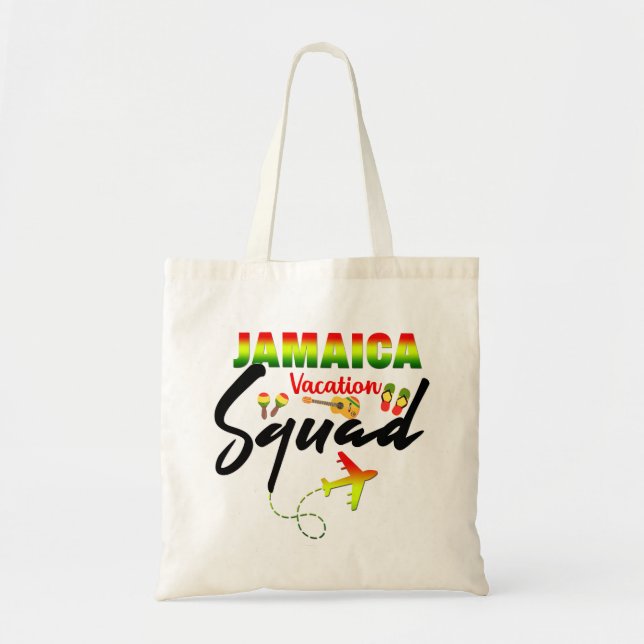 Tote Bag Jamaïque Vacation Squad Group Correspondance Regga (Devant)