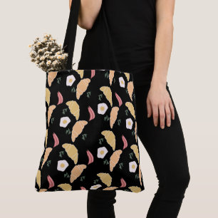 Tote Bag Jambon petit-déjeuner et œufs à la coriandre sur u