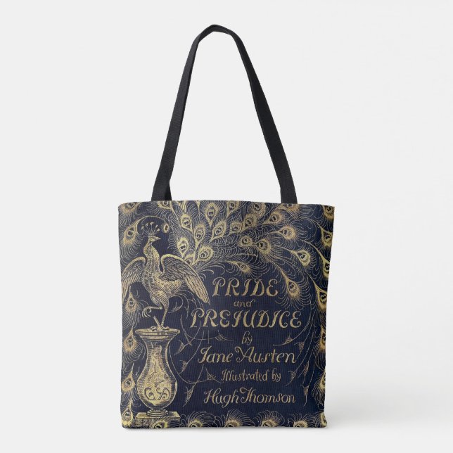 Tote Bag Jane Austen Fierté et préjugés Couverture du livre (Dos)