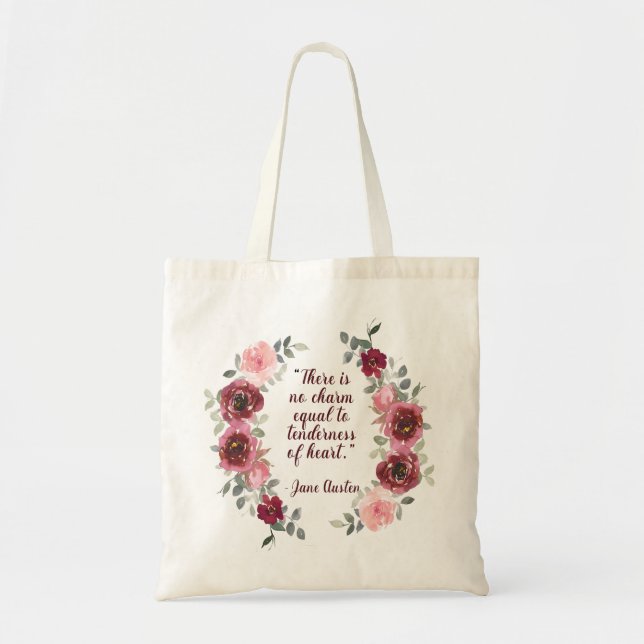 Tote Bag Jane Austen Il n'y a pas de citation de charme Fou (Devant)