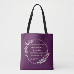 Tote Bag Jane Eyre Citation II - Style mignon