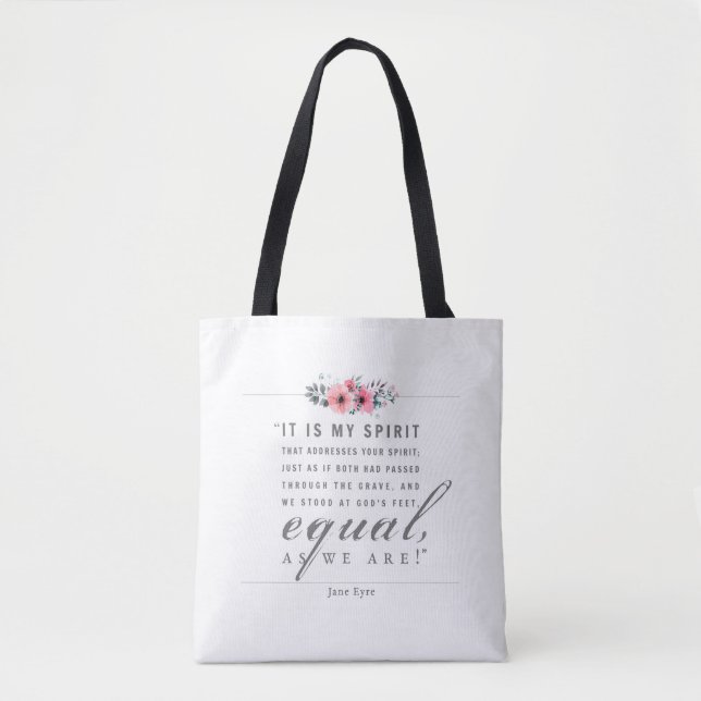 Tote Bag Jane Eyre - Comme Nous Sommes - Blanc (Devant)
