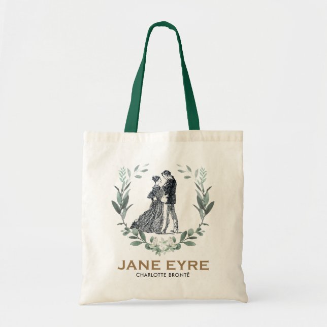 Tote Bag Jane Eyre et Edward Rochester avec Wreath (Devant)