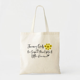 Tote Bag Janvier Les Filles Sont Brillantes Mélangées Avec