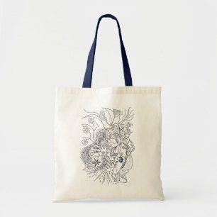 Tote Bag Japanese kanji kawaii bag * sea *