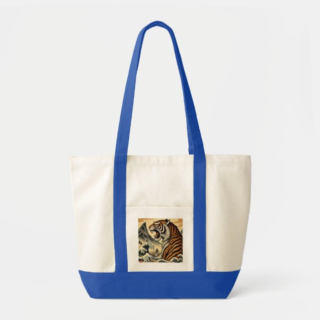 Tote Bag Japanese ukiyoe tiger dragon Japan (Devant)