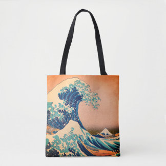 Tote Bag Japon - Art japonais (Grande vague au large de Kan