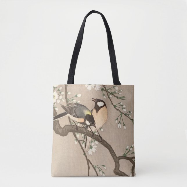 Tote Bag Japonais Asiatique Koson Bird Chickadee Songbird (Devant)