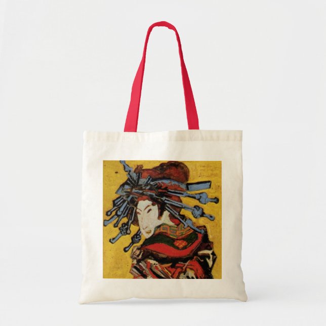 Tote Bag Japonais Courtesan Oiran par Vincent van Gogh (Devant)