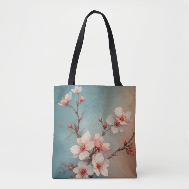 Tote Bag Japonais Sakura Elegance Fourre-tout (Devant)