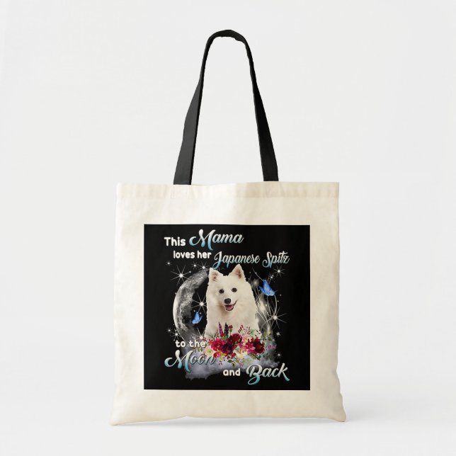 Tote Bag Japonais Spitz Mama Amoureux des chiens propriétai (Devant)