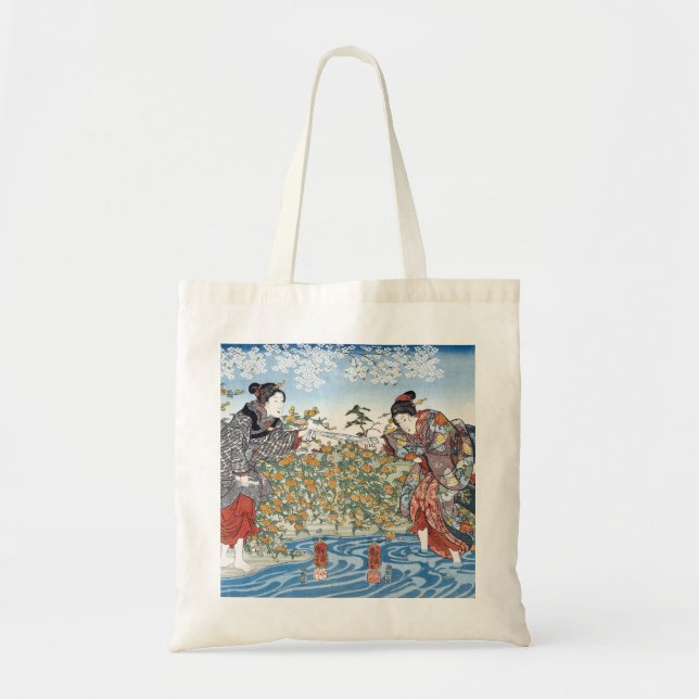 Tote Bag Japonaises par Ide Tama River (Devant)