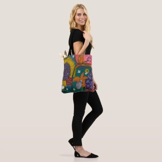 Tote Bag Jardin Abstrait
