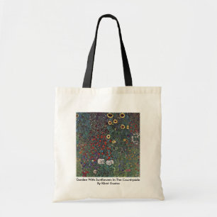 Tote Bag Jardin avec des tournesols dans la campagne