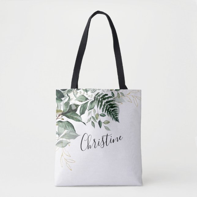 Tote Bag Jardin botanique moderne de verdure Cadeaux Brides (Devant)
