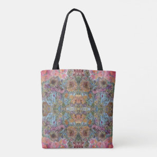 Tote Bag Jardin Chic Fleur Chic Shabby peinture aquarelle