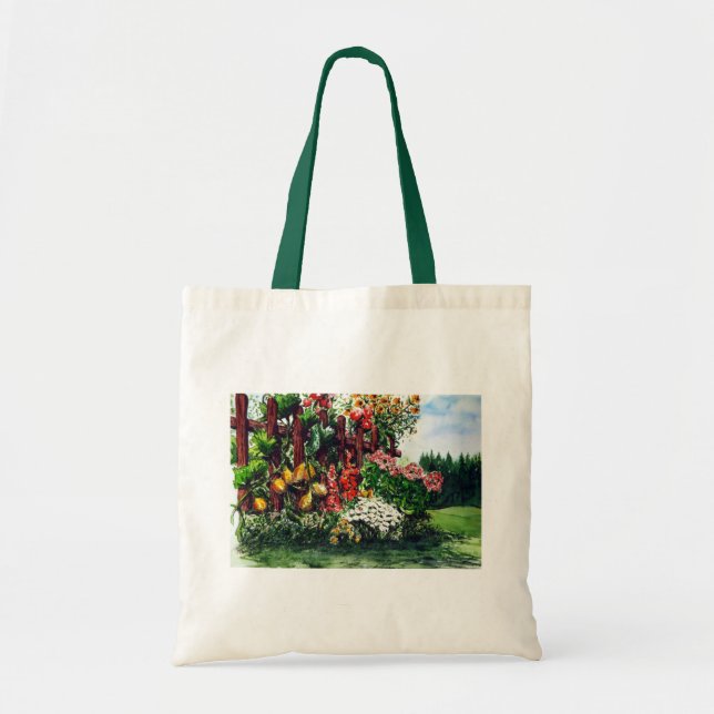 Tote Bag Jardin coloré (Devant)