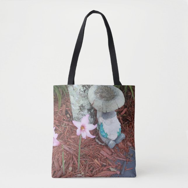 Tote Bag Jardin couché gnome fourre-tout (Devant)