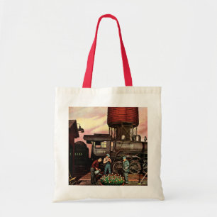 Tote Bag Jardin d'agrément de yard de train par Stevan