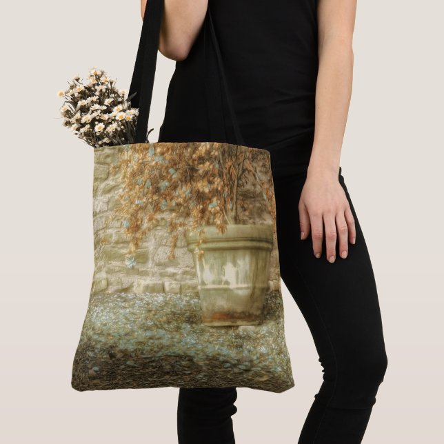 Tote Bag Jardin d'automne rustique (De près)