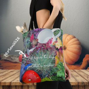 Tote Bag Jardin d'automne rustique coloré