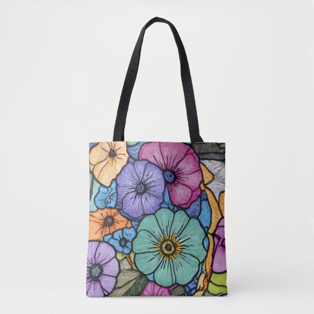 Tote Bag Jardin de fleurs (Devant)