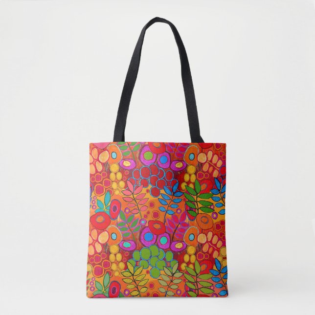 Tote Bag Jardin de fleurs d'été du Sud-Ouest (Devant)