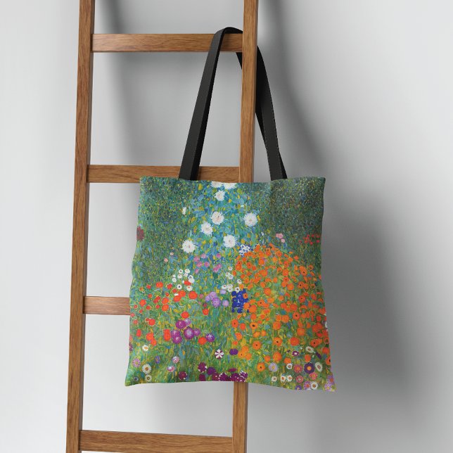 Tote Bag Jardin de fleurs Paysage Gustav Klimt (Créateur téléchargé)
