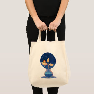 Tote Bag Jardin de la Chouette de nuit Mystic Bloom