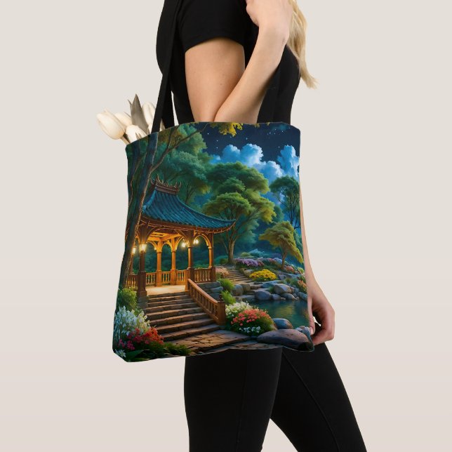 Tote Bag Jardin de la Nuit Silencieuse (De près)