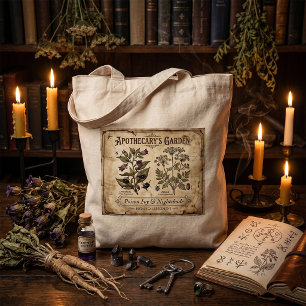 Tote Bag Jardin de l'Apothicaire Poison Morelle