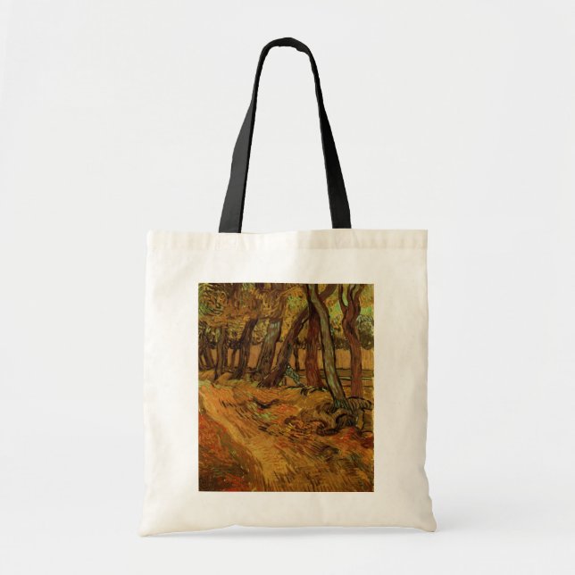 Tote Bag Jardin de l'hôpital Saint-Paul, dessin de Vincent  (Devant)