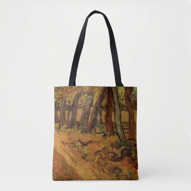 Tote Bag Jardin de l'hôpital Saint-Paul, figure de Vincent  (Devant)