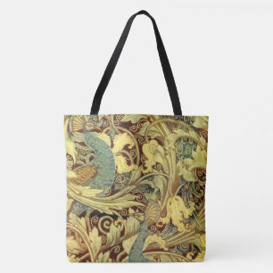 Tote Bag Jardin de paon de Nouveau de l'art de la grue