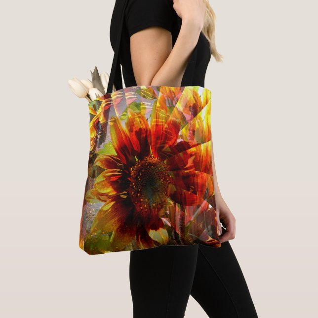 Tote Bag Jardin de tournesol....... (De près)