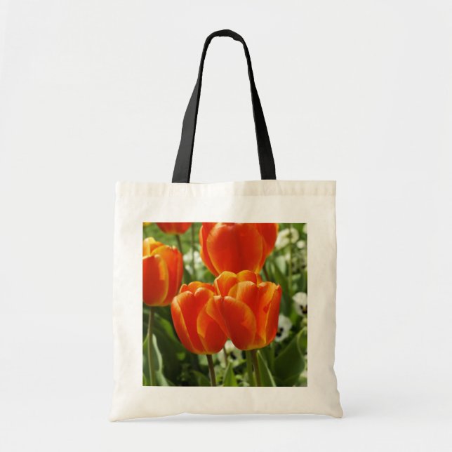 Tote Bag Jardin de tulipes printanières (Devant)