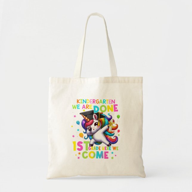 Tote Bag Jardin D'Enfants Graduation Cute Unicorn Girls De  (Devant)