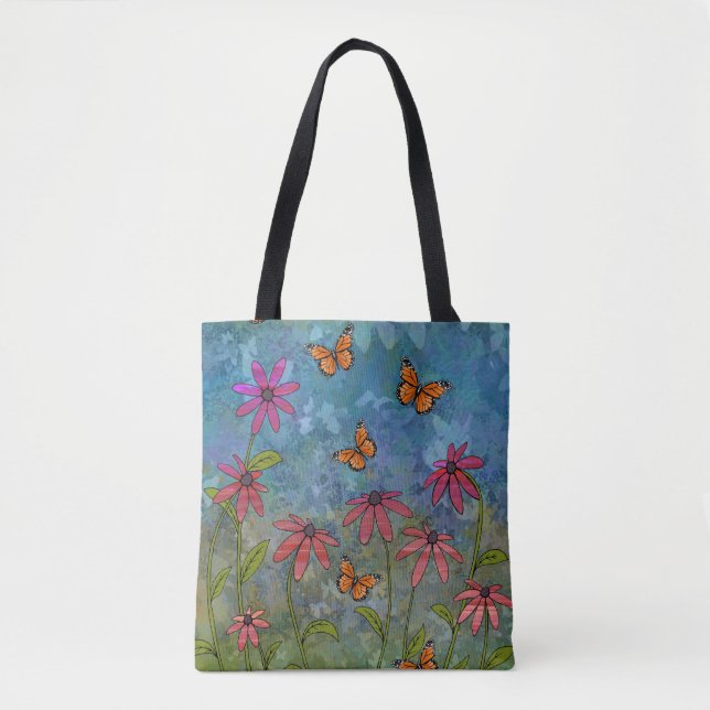 Tote Bag jardin des papillons (Devant)