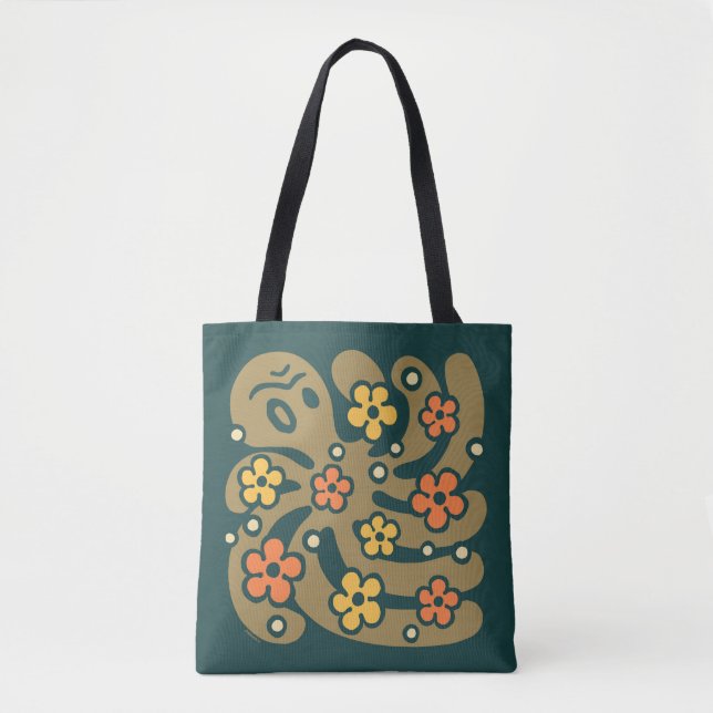 Tote Bag Jardin des poulpes (Devant)