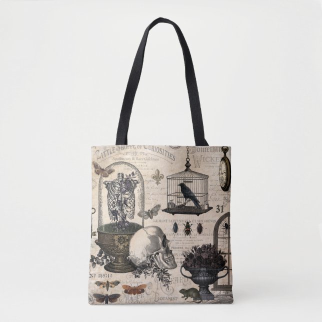 Tote Bag Jardin d'Halloween Vintage (Devant)